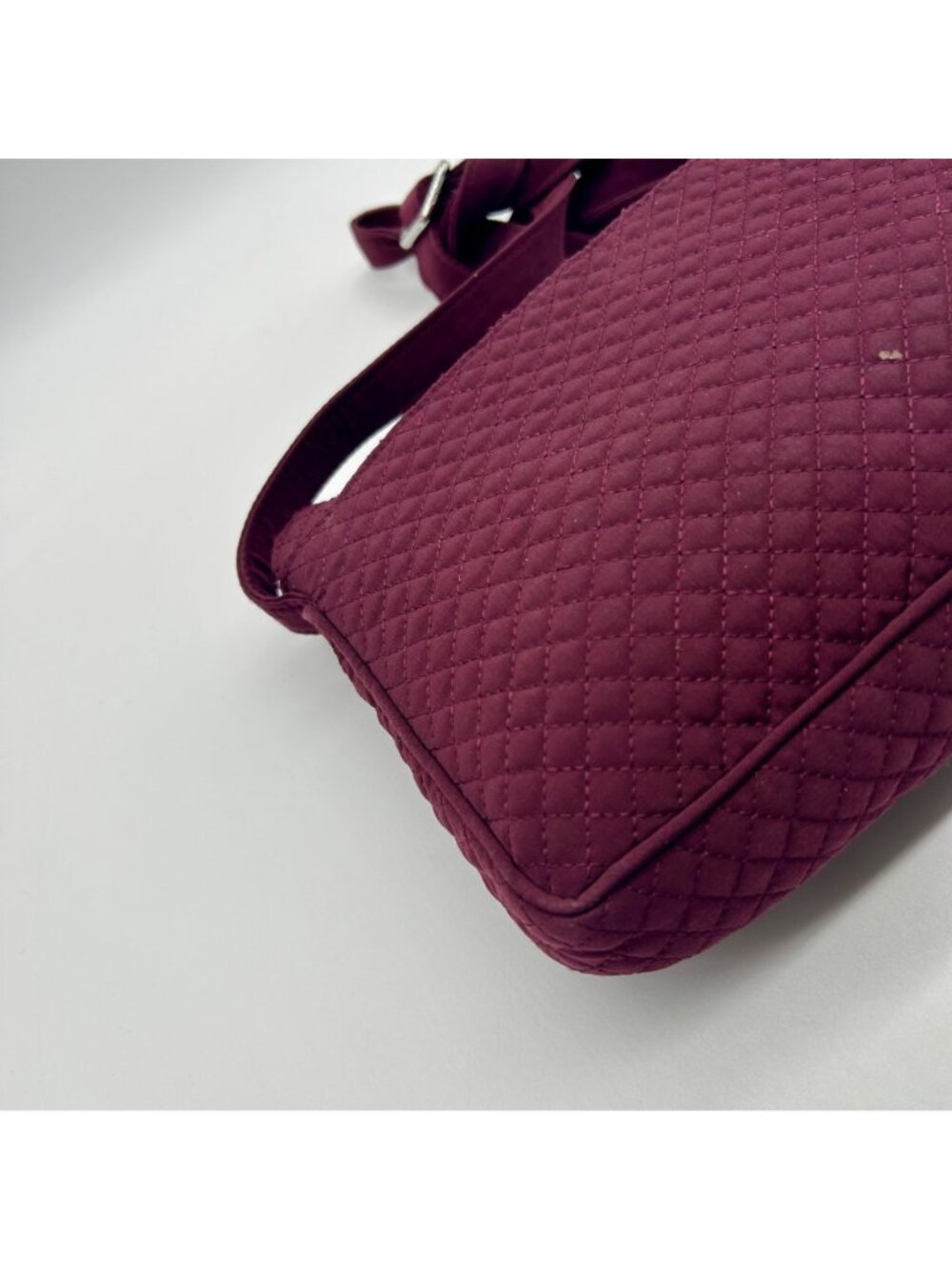 Vera Bradley Burgundy Fabric Crossbody Bag - Picture 8 of 11